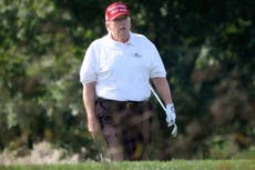 Trump aides tasked with following him around golf course and giving him ‘positive reinforcement’ according to reporter