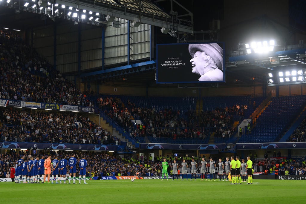 Chelsea held a minute’s silence ahead of their Champions League match on Wednesday – but they will not be in action this weekend