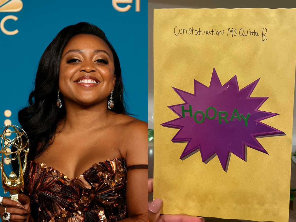 Quinta Brunson shares sweet card from Abbott Elementary ‘pupil’ after Emmy win