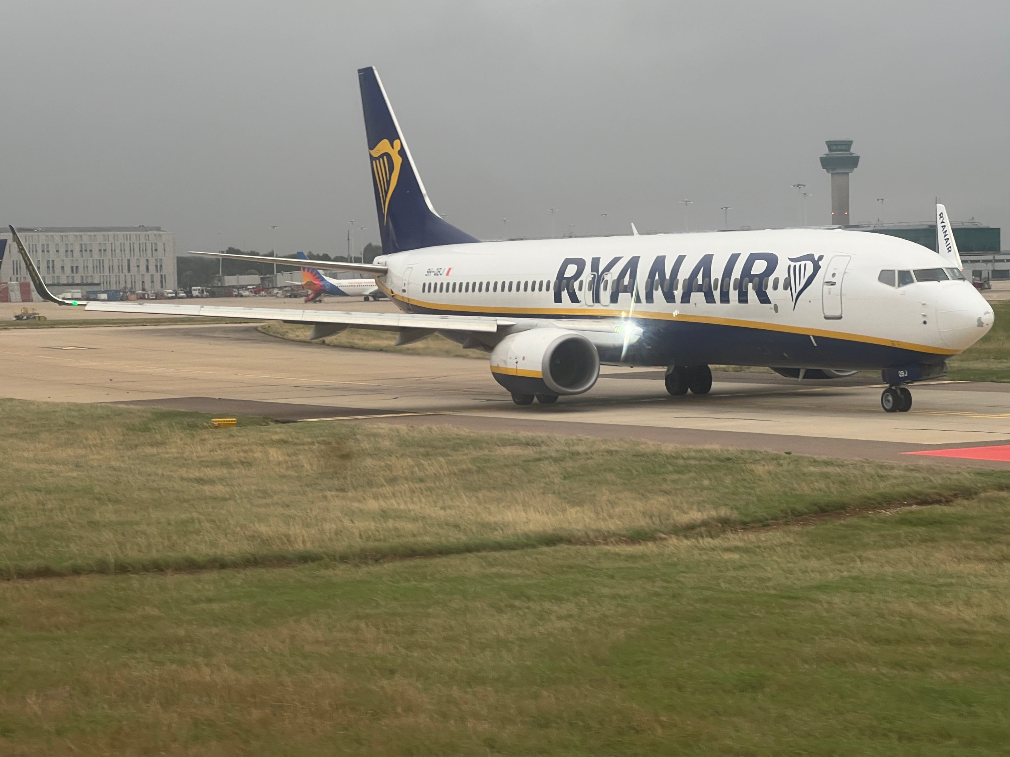 Going places: Ryanair Boeing 737 at its main base, London Stansted airport
