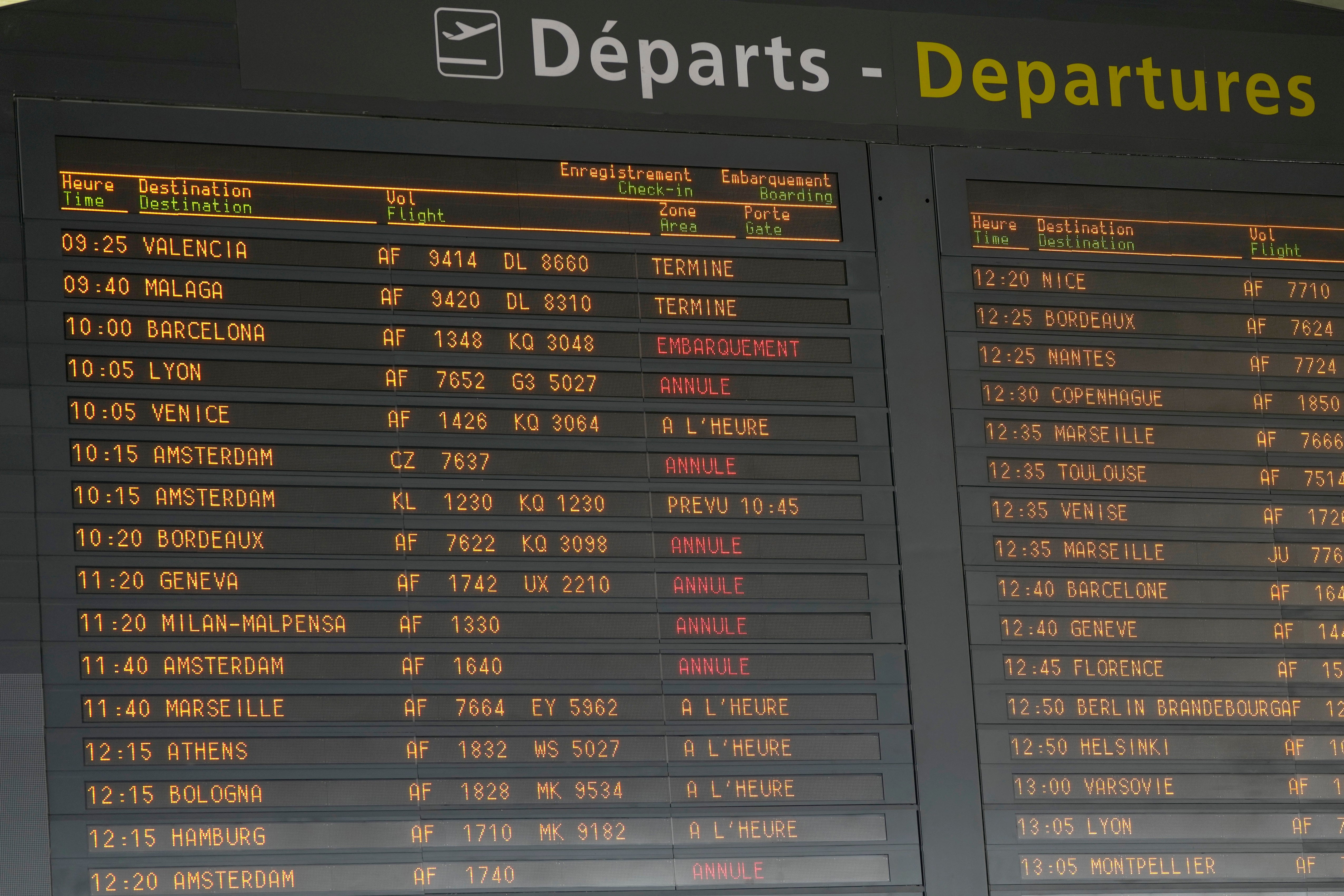 France Airport Strike