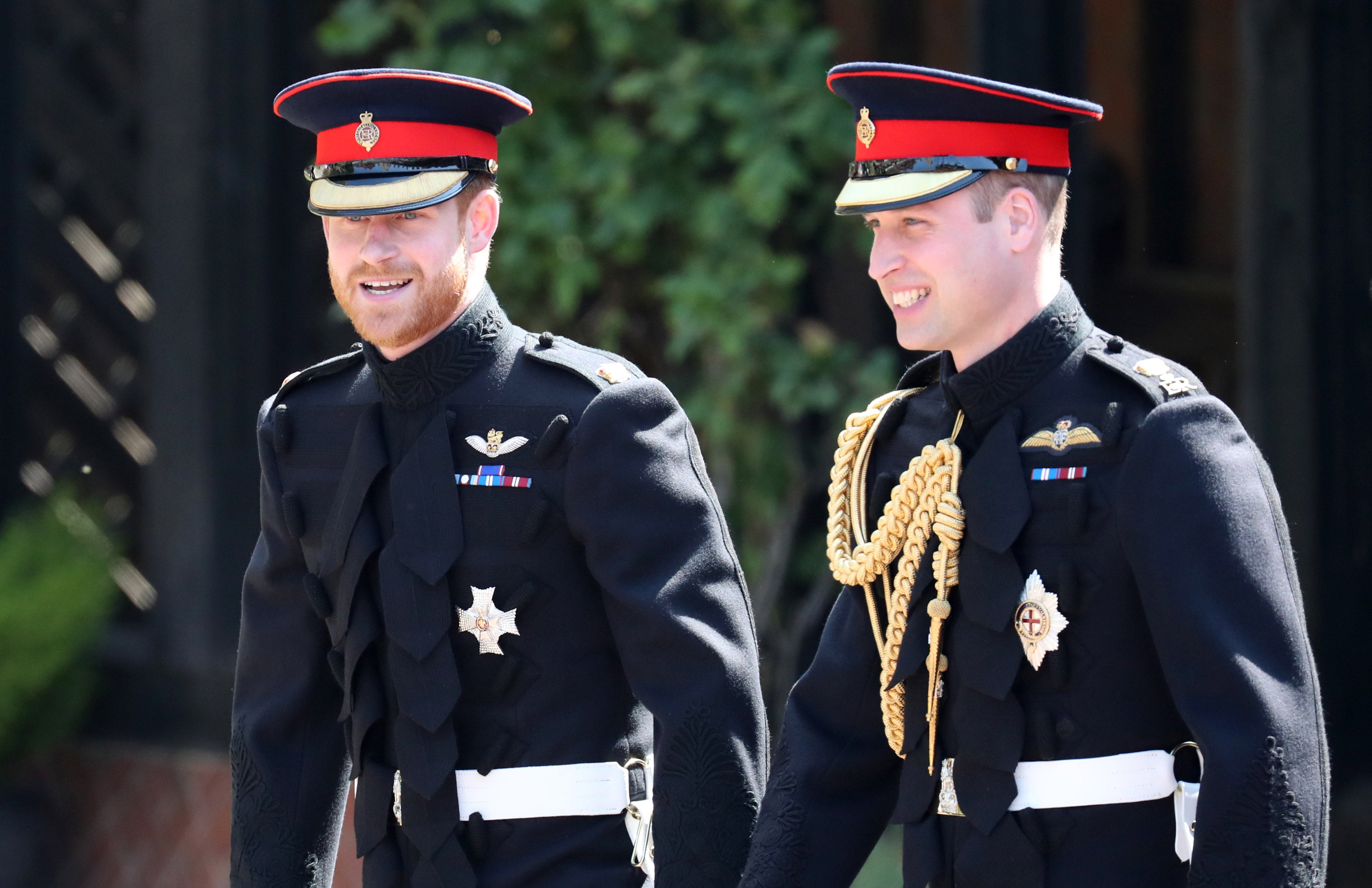 Prince Harry and the Prince of Wales at the former’s wedding in May 2018