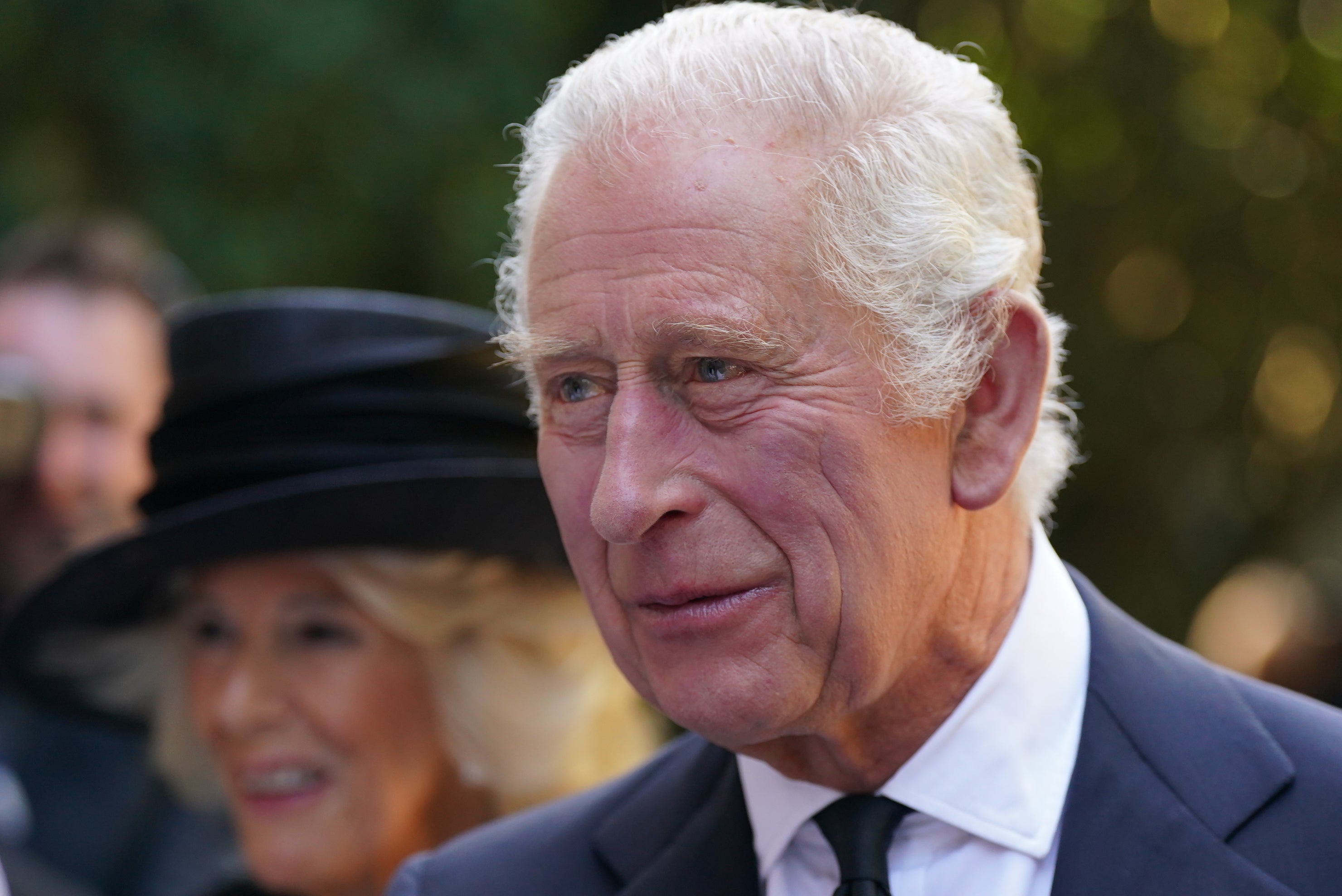 His visit to Cardiff was the first Charles has made as King (Jacob King/PA)