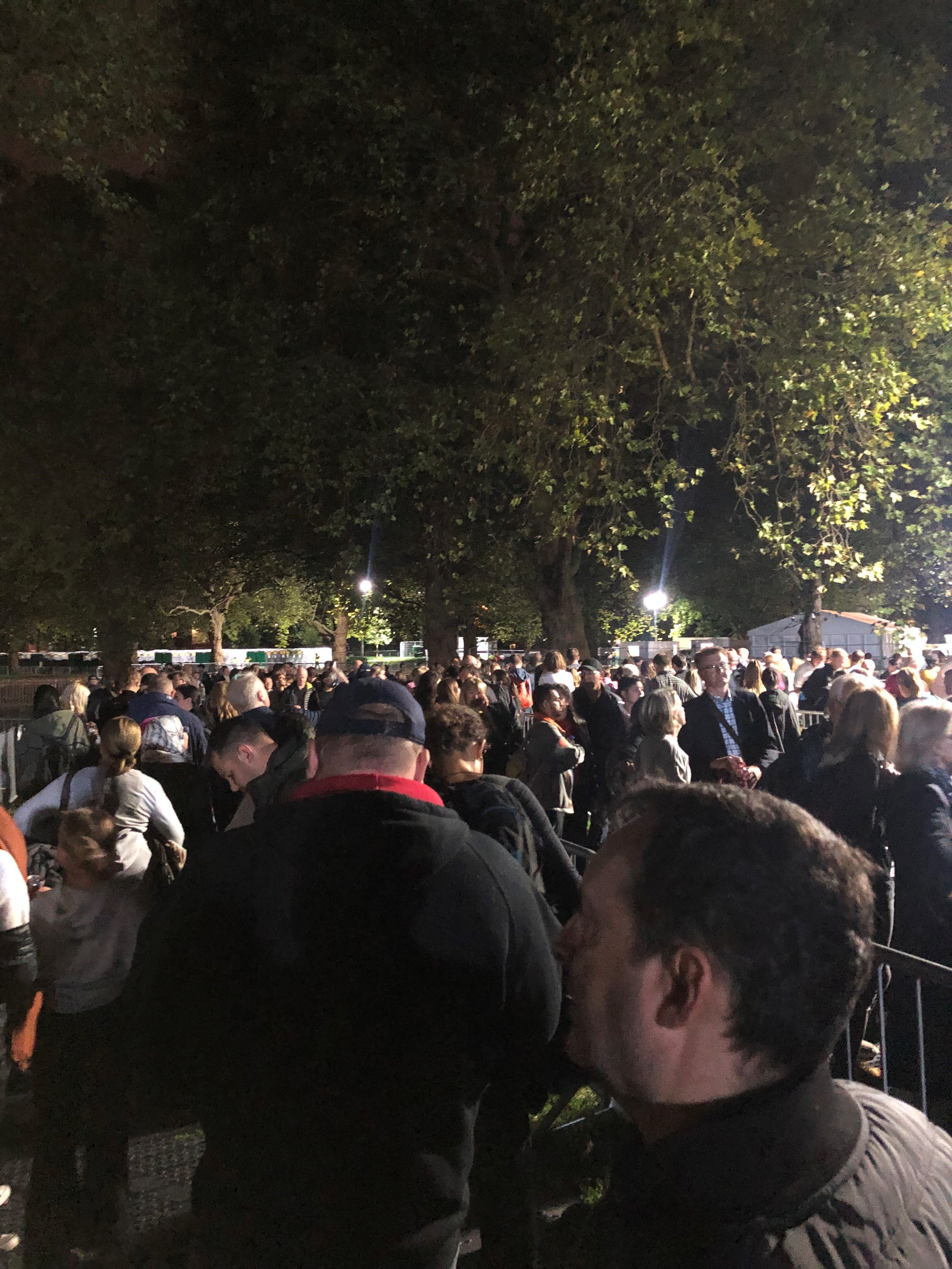 The back of the queue in Southwark Park (Damon Smith/PA)