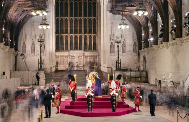 Two RNLI volunteers are among 200 people from the 2022 Queen’s Birthday Honours list to be invited to the state funeral on Monday (Danny Lawson/PA)