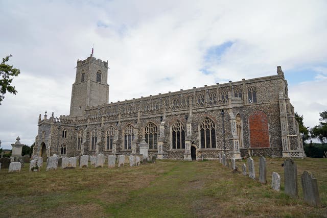 A general view of Holy Trinity Church in Blythburgh, Suffolk (Joe Giddens/PA)