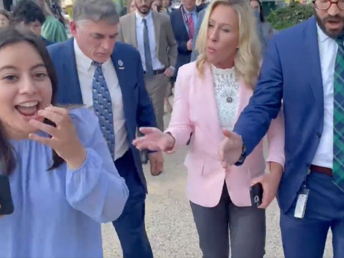 Gun control activist pursuing charges after being &lsquo;kicked&rsquo; by Marjorie Taylor Greene