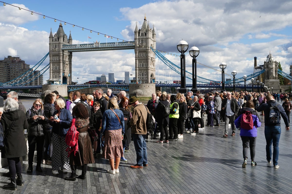 Google searches for ‘How long is the queue now?’ spike by more than 2,000% in UK