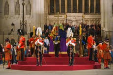 Queen queue — latest: King Charles leads Vigil of Princes as coffin wait now 22 hours