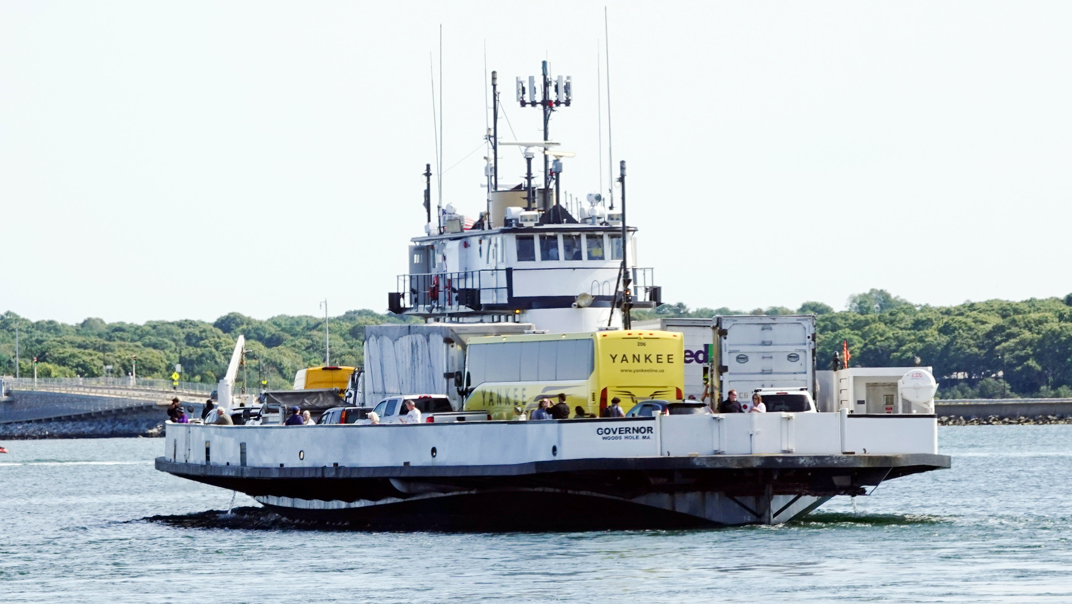 On 16 September, migrants were transported on a ferry from Martha’s Vineyard to a larger shelter facility with healthcare and legal aid in Cape Cod.