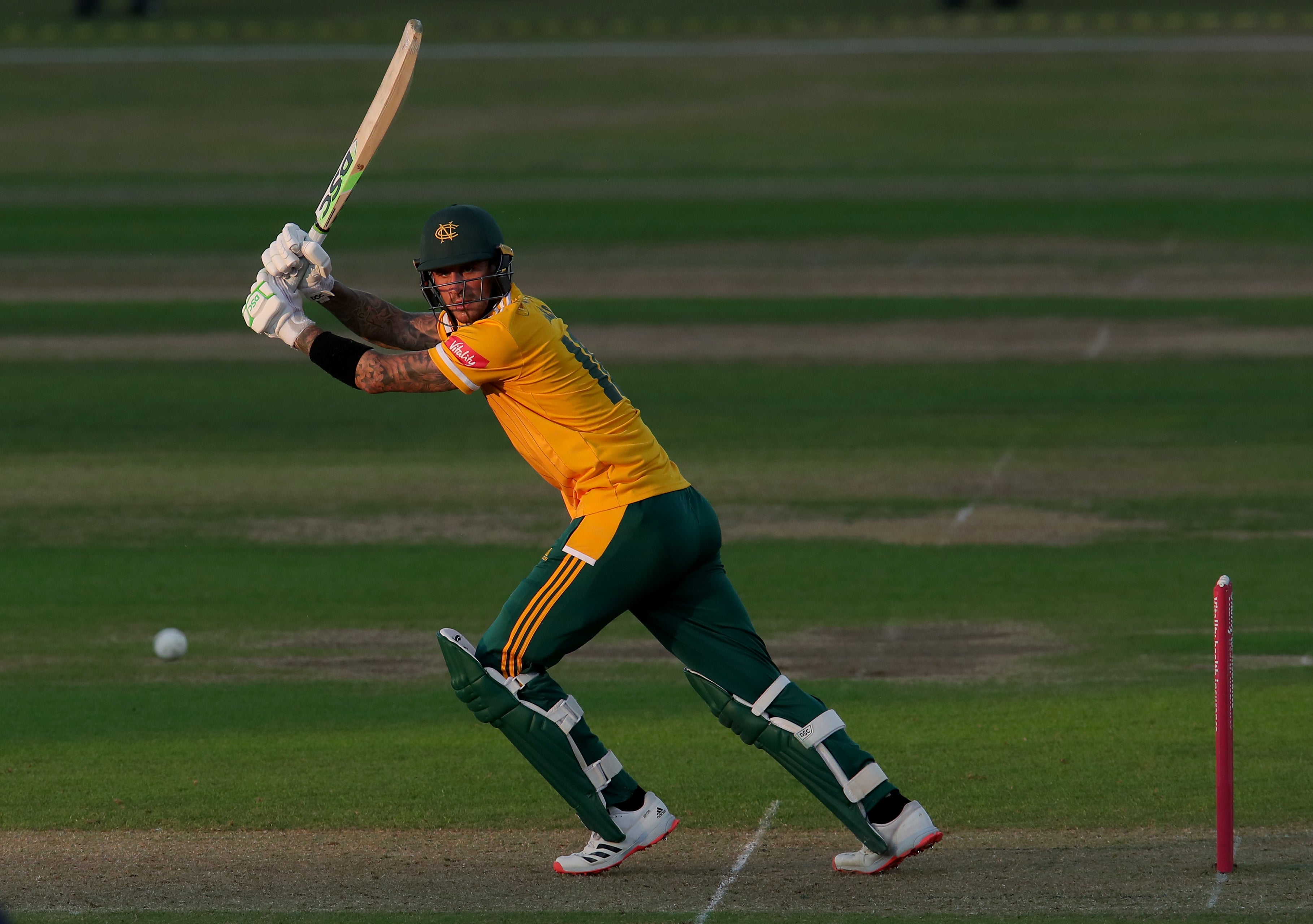 Alex Hales in action for the Notts Outlaws in June (Simon Marper/PA)