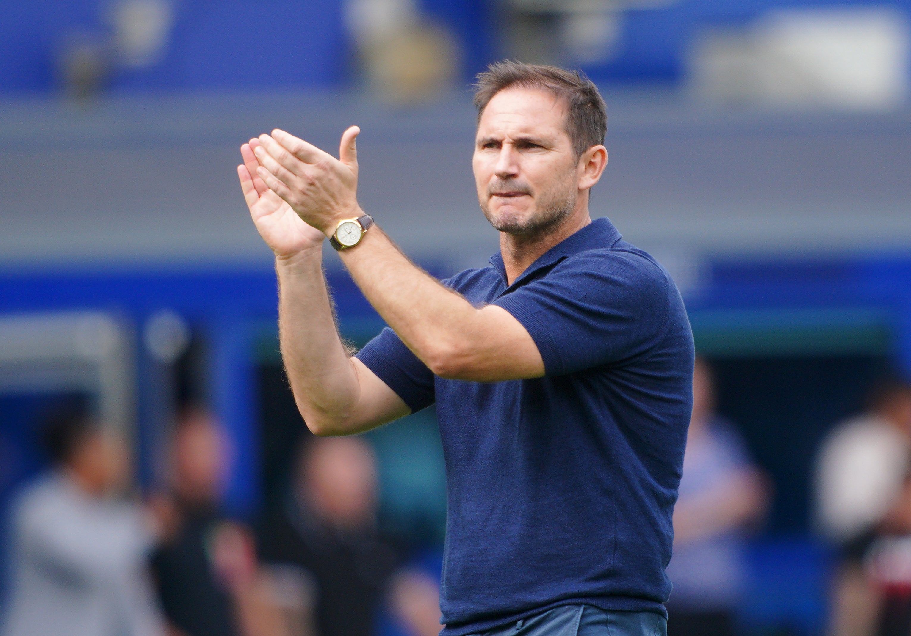 Everton manager Frank Lampard is overseeing a rebuild at David Moyes’ former club (Peter Byrne/PA)