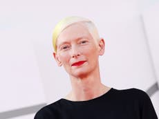 Tilda Swinton spotted in queue to pay tribute to Queen