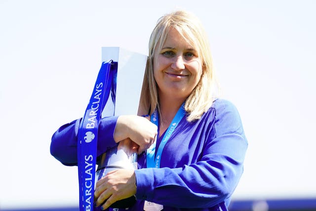 Emma Hayes has set her sights on being in charge of a better Chelsea this season (Adam Davy/PA)