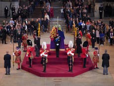 Queen funeral - latest: Biden arrives in UK as queue to see coffin enters last full day