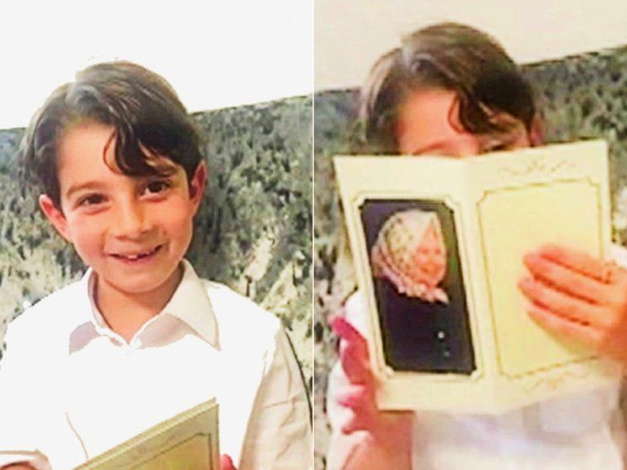 Charlie with his letter from the Queen