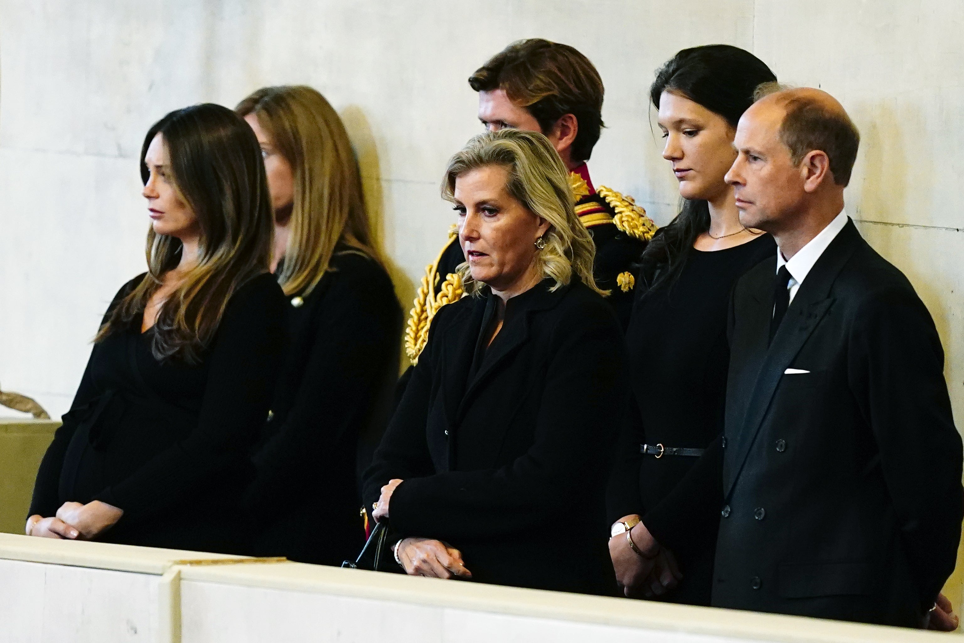 The Earl and Countess of Wessex watching the vigil (Aaron Chown/PA)