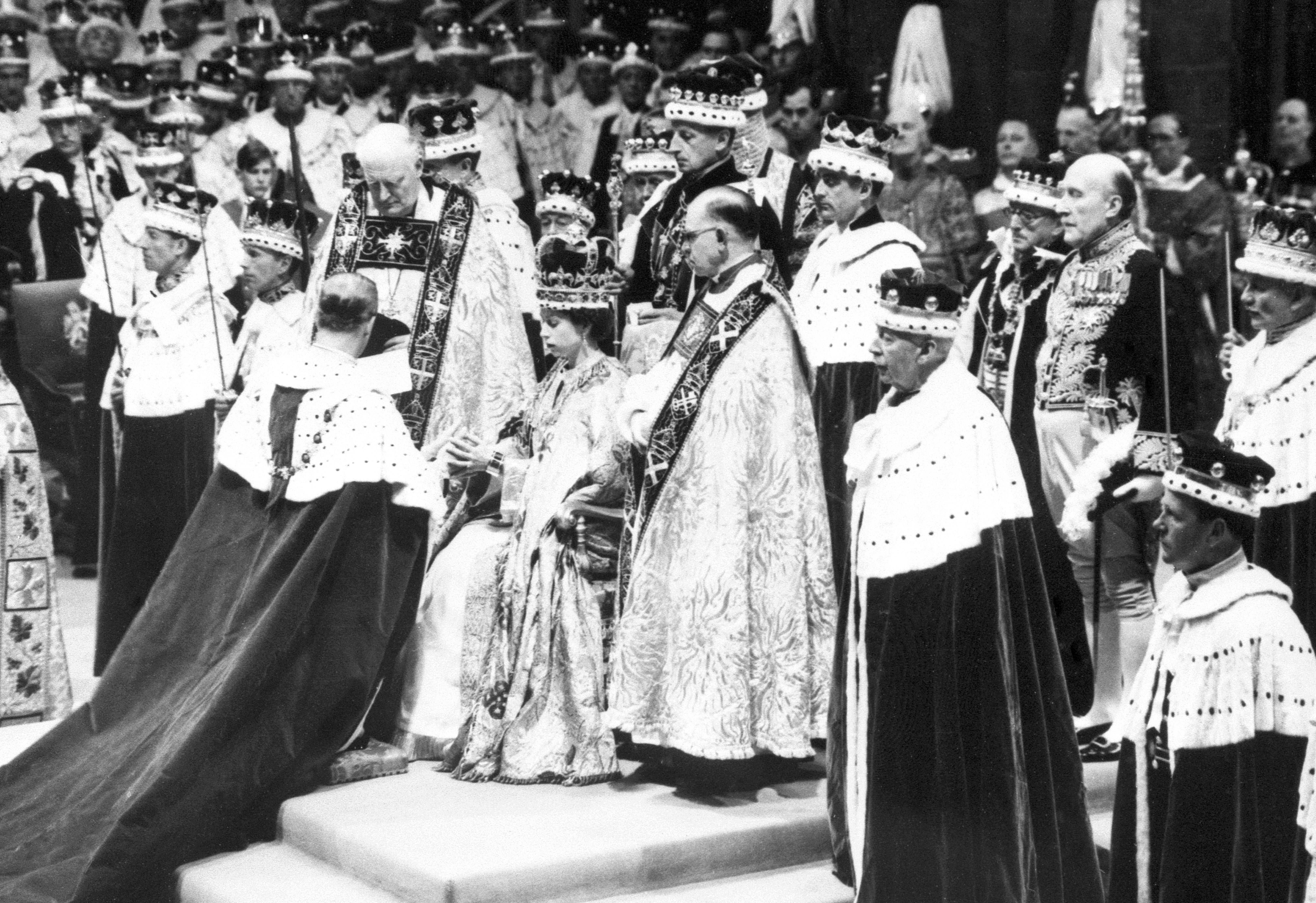 The late monarch’s coronation took place at the Abbey (PA)