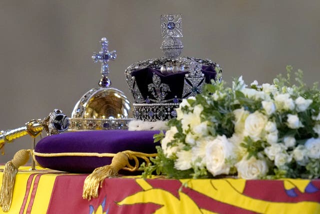 The Queen’s funeral will be held on Monday (Kirsty Wigglesworth/PA)