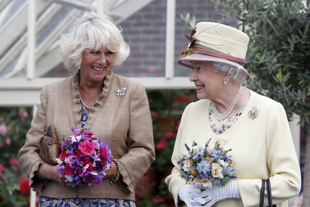 <p>The Queen and Camilla</p>
