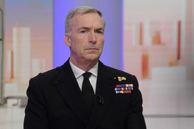 Admiral Sir Tony Radakin said soldiers will perform their “last duty” to the Queen (Jeff Overs/BBC)