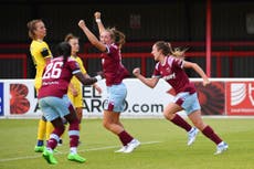 Lisa Evans header sees West Ham claim narrow victory over Everton in WSL opener