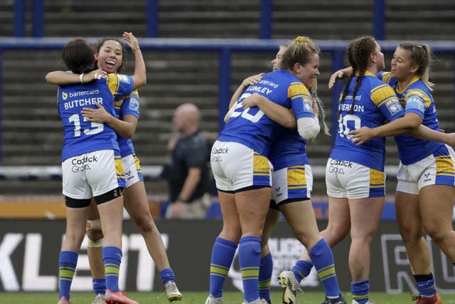 Leeds Rhinos ran out 12-4 winners over York for their first title since 2019 (Ricard Sellers/PA)