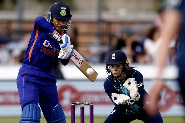 Smriti Mandhana lifted India to victory over England (Steven Paston/PA)