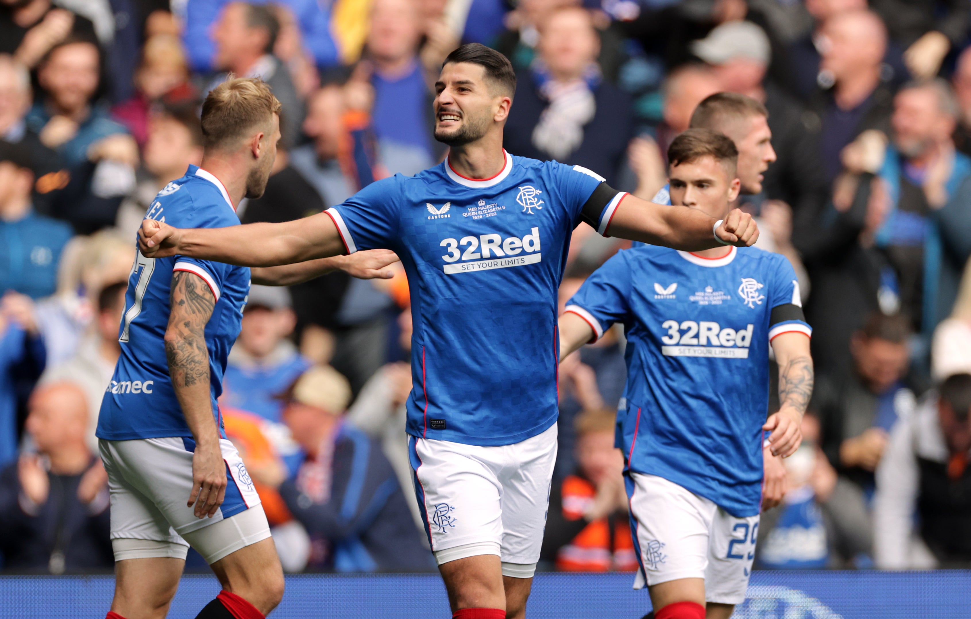 Antonio Colak enjoyed his goal (Steve Welsh/PA)