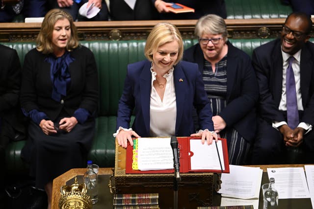 Liz Truss’s premiership will swing into action this week after a political pause to mark the Queen’s death, with a packed schedule of policy and diplomacy to follow the state funeral. (UK Parliament/Jessica Taylor/PA)