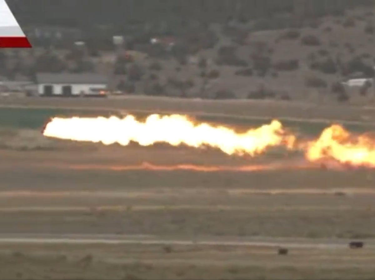 Pilot killed as plane goes down in a fireball during Reno Air Races in Nevada