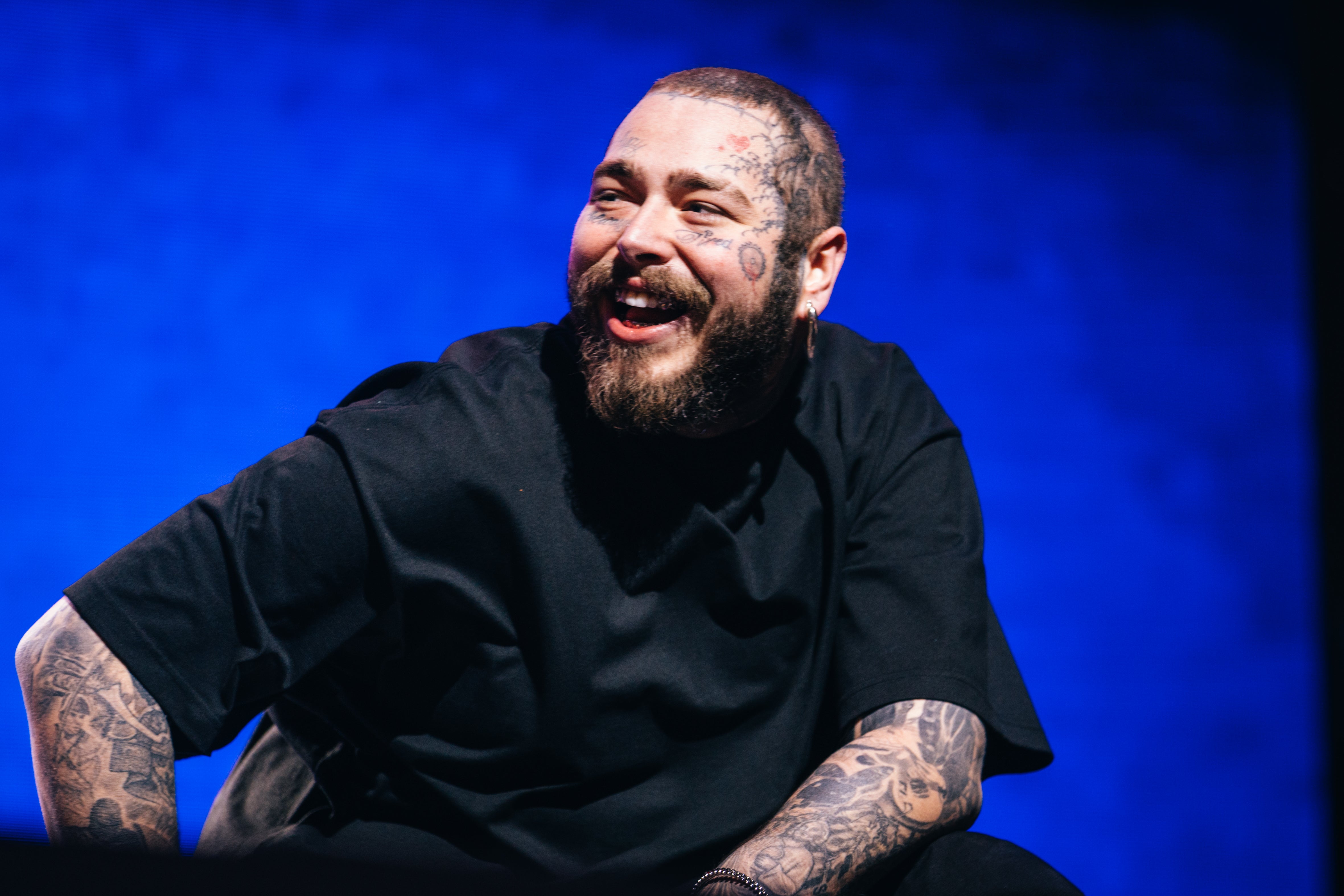 Post Malone Got A HUGE New Face Tattoo And Everyone Is Losing It  PopBuzz