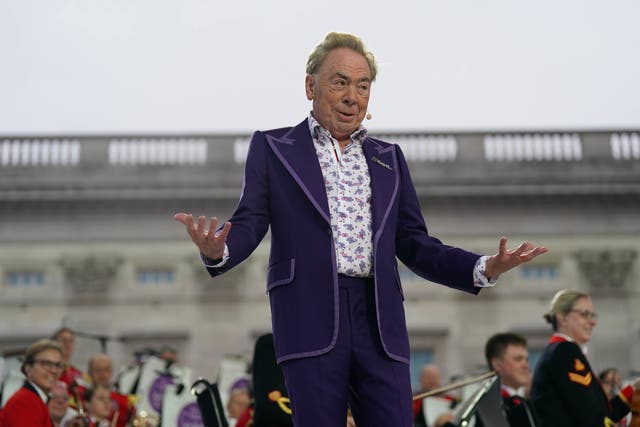Andrew Lloyd Webber during the Platinum Party at the Palace (PA)