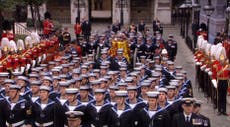 Queen’s state funeral under way after King Charles leads coffin procession to Westminster Abbey