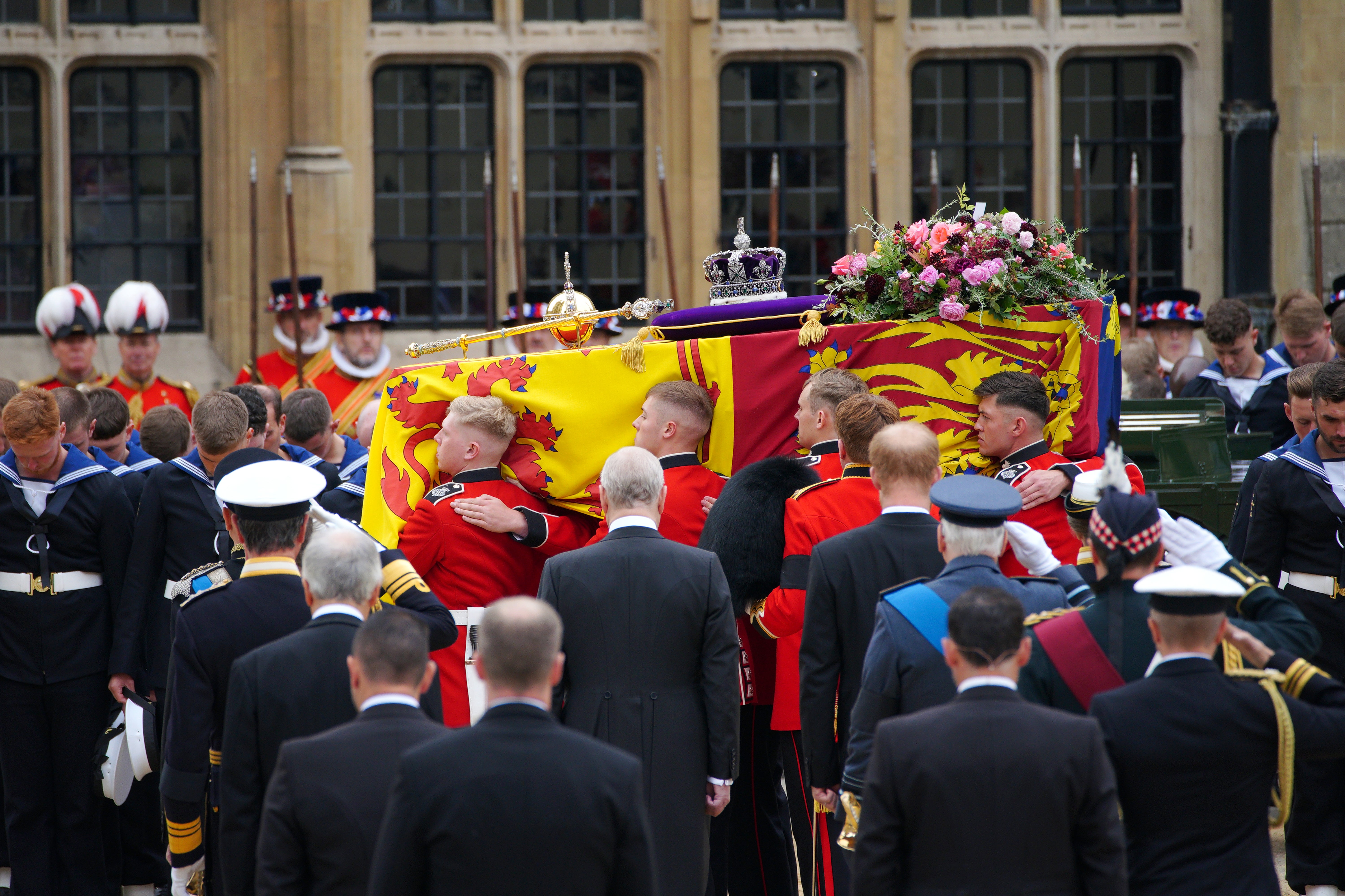 King Charles III led the funeral procession (Peter Byrne/PA)