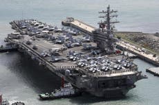 US sends aircraft carrier to Korean peninsula in apparent show of force aimed at Kim Jong-un