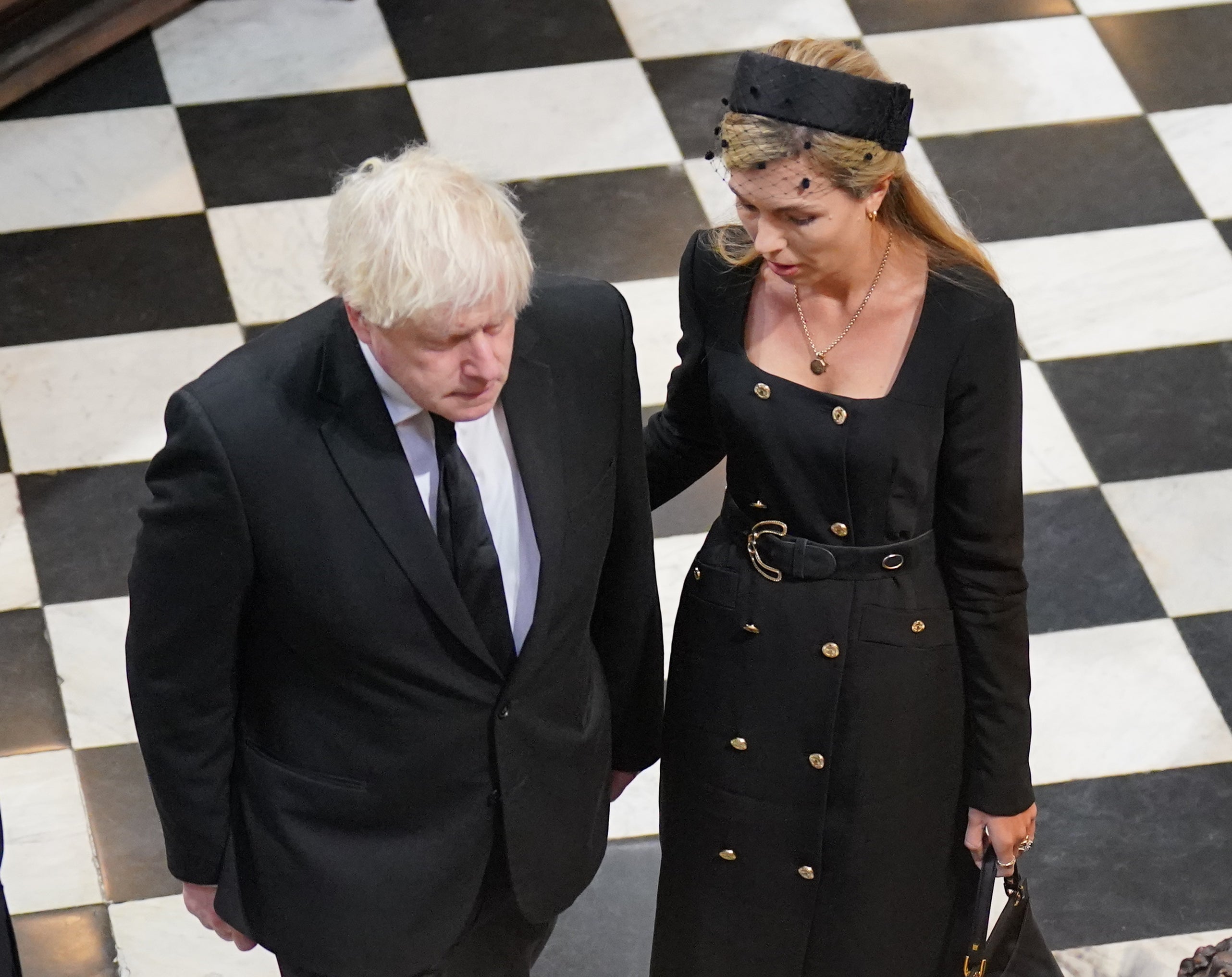 Former prime minister Boris Johnson and his wife Carrie Johnson (Dominic Lipinski/PA)