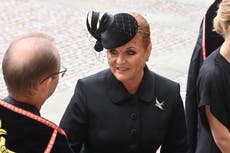 Sarah Ferguson joins daughters Beatrice and Eugenie to mourn Queen Elizabeth II