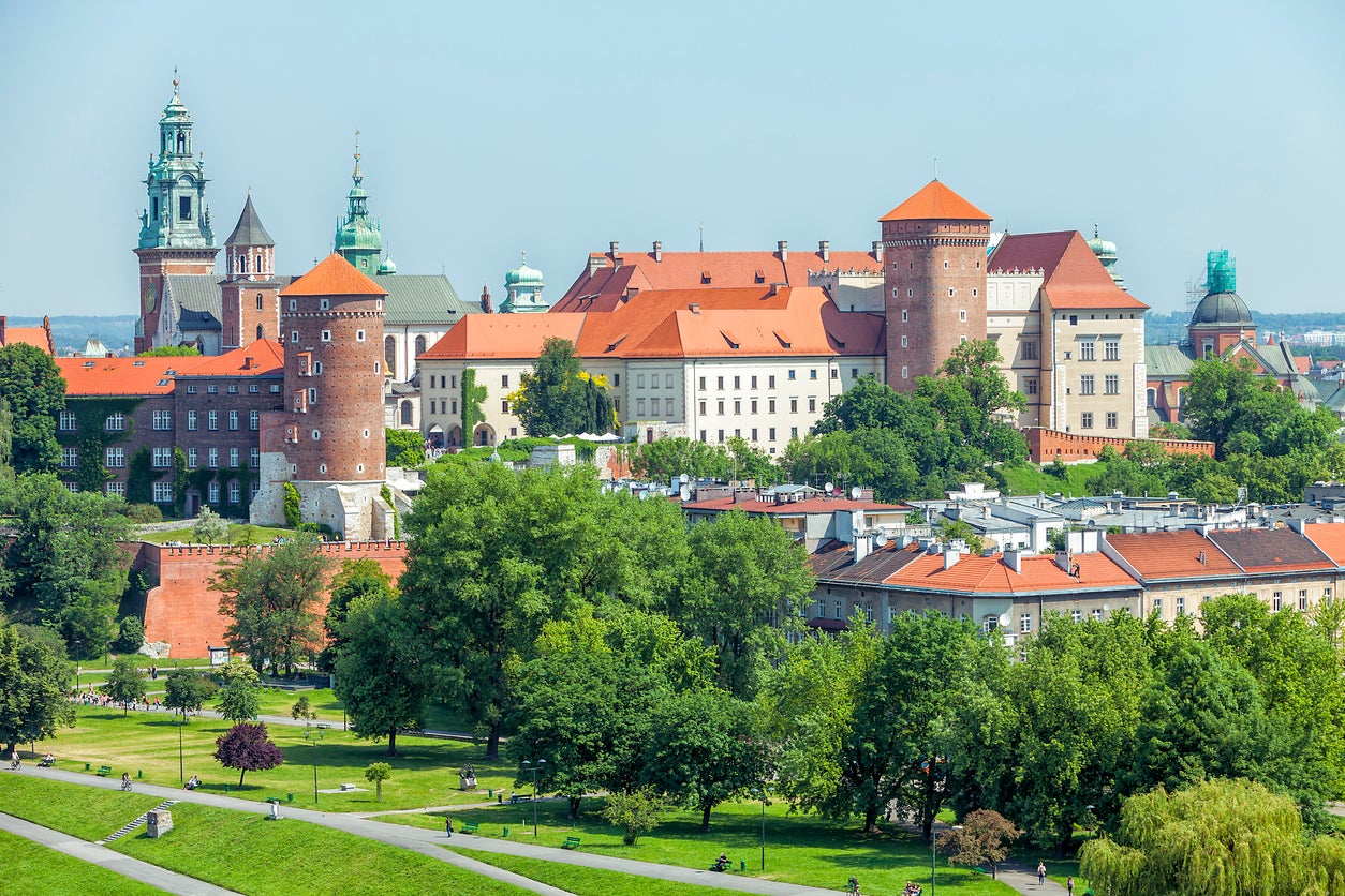The Wawel Royal Castle lies in the heart of Krakow