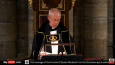 Archbishop of Canterbury quotes Vera Lynn during Queen’s funeral sermon