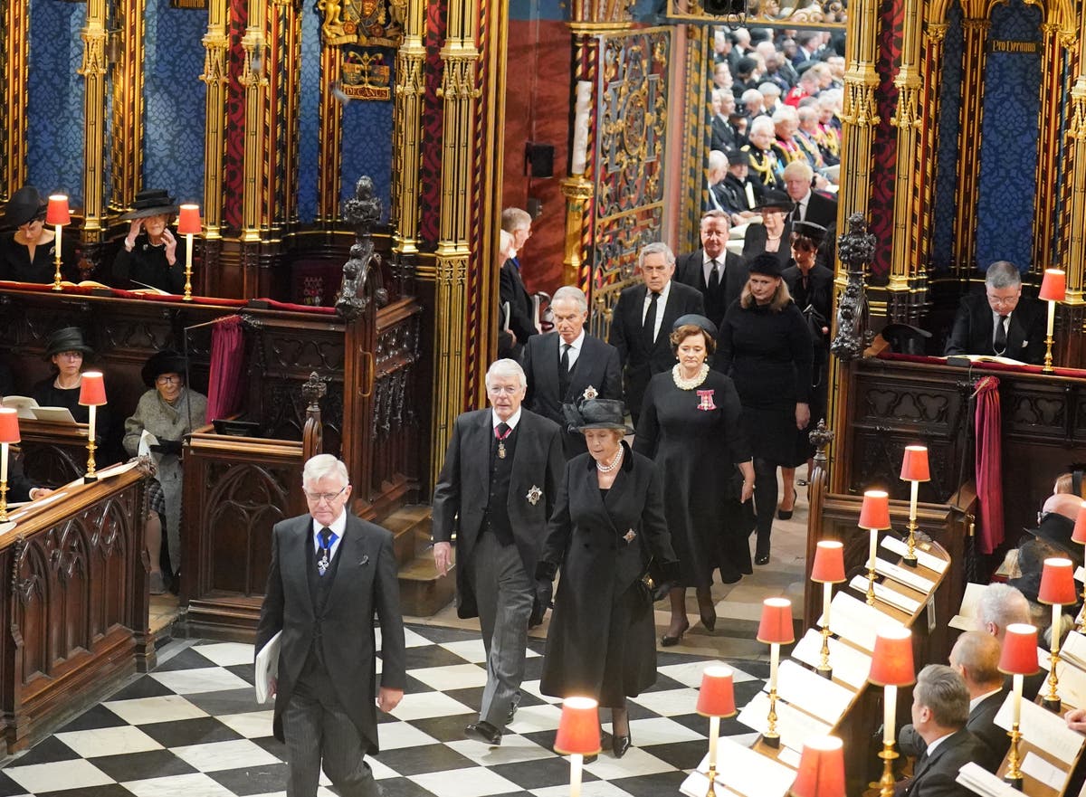 Former PMs united in grief at Queen’s funeral | The Independent