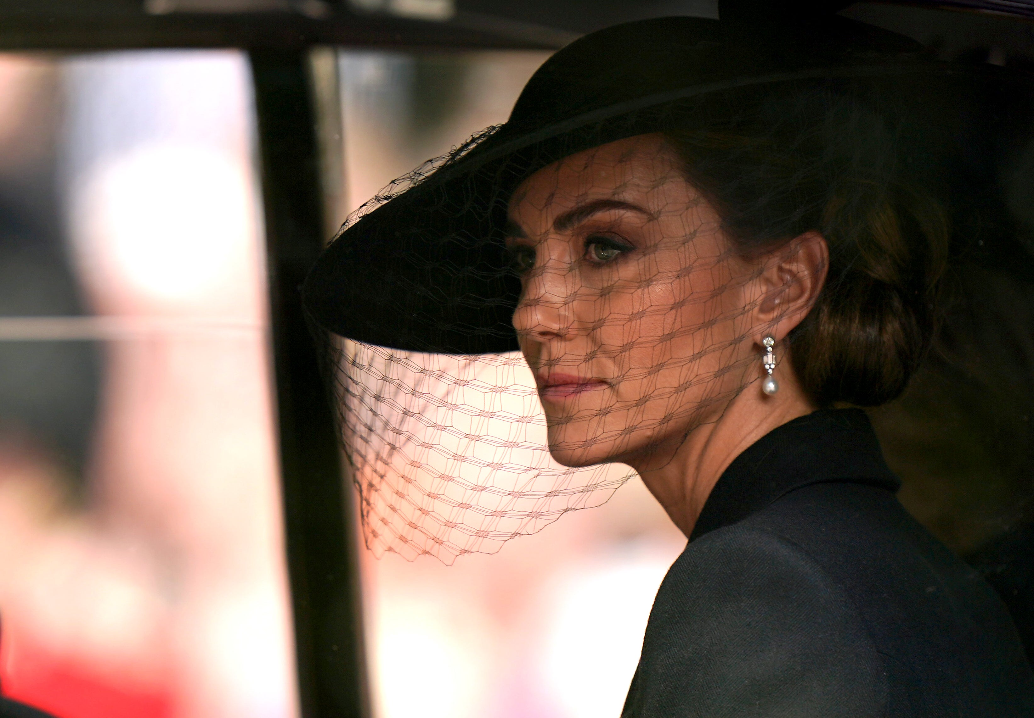 The Princess of Wales, in the Ceremonial Procession following the state funeral of the Queen (Tim Goode/PA)