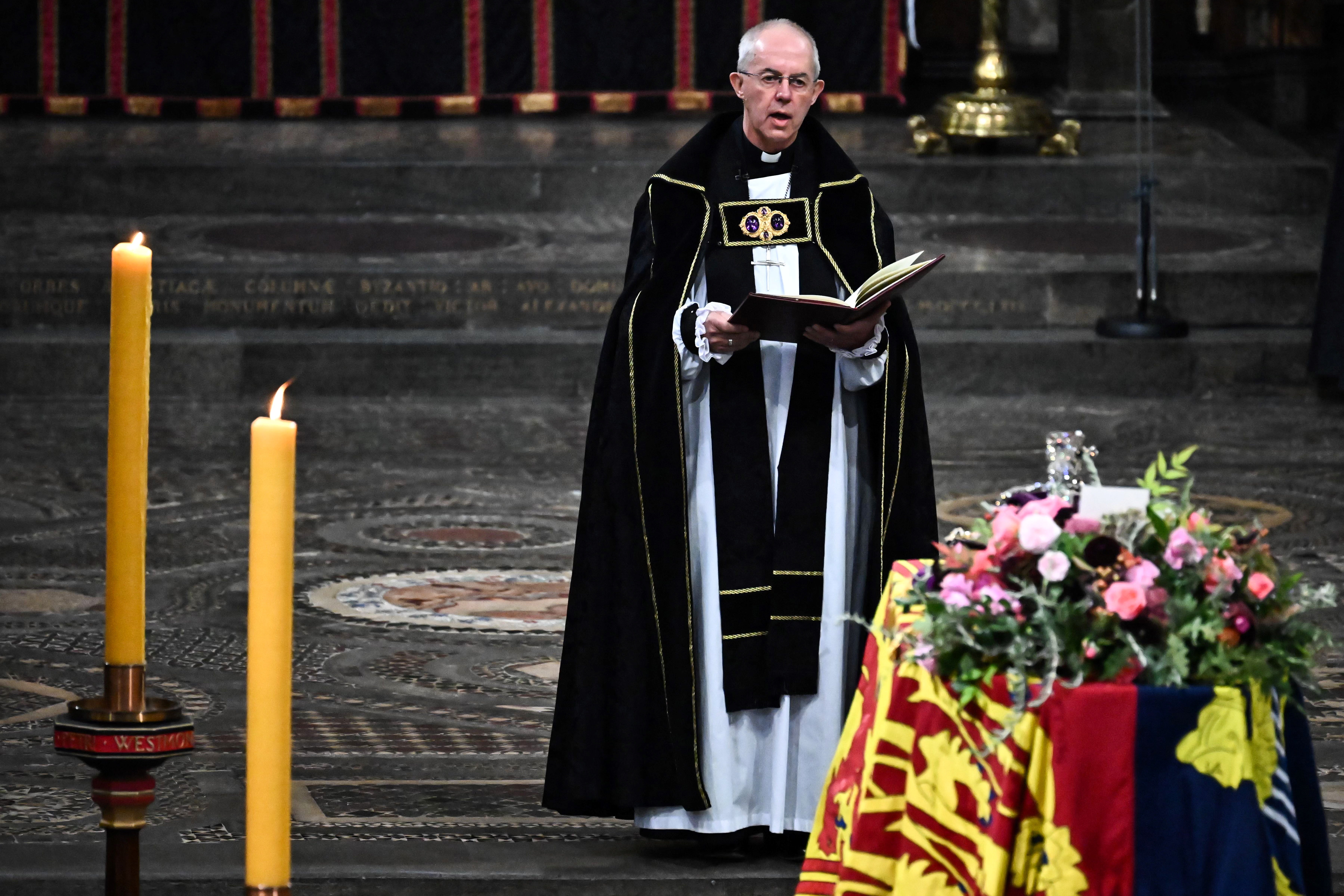 ‘In all cases, those who serve will be loved and remembered when those who cling to power and privileges are long forgotten,’ said Archbishop Welby