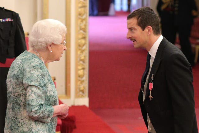 Edward ‘Bear’ Grylls from Ramsbury is made an OBE (Officer of the Order of the British Empire) by Queen Elizabeth II at Buckingham Palace (Yui Mok/PA)