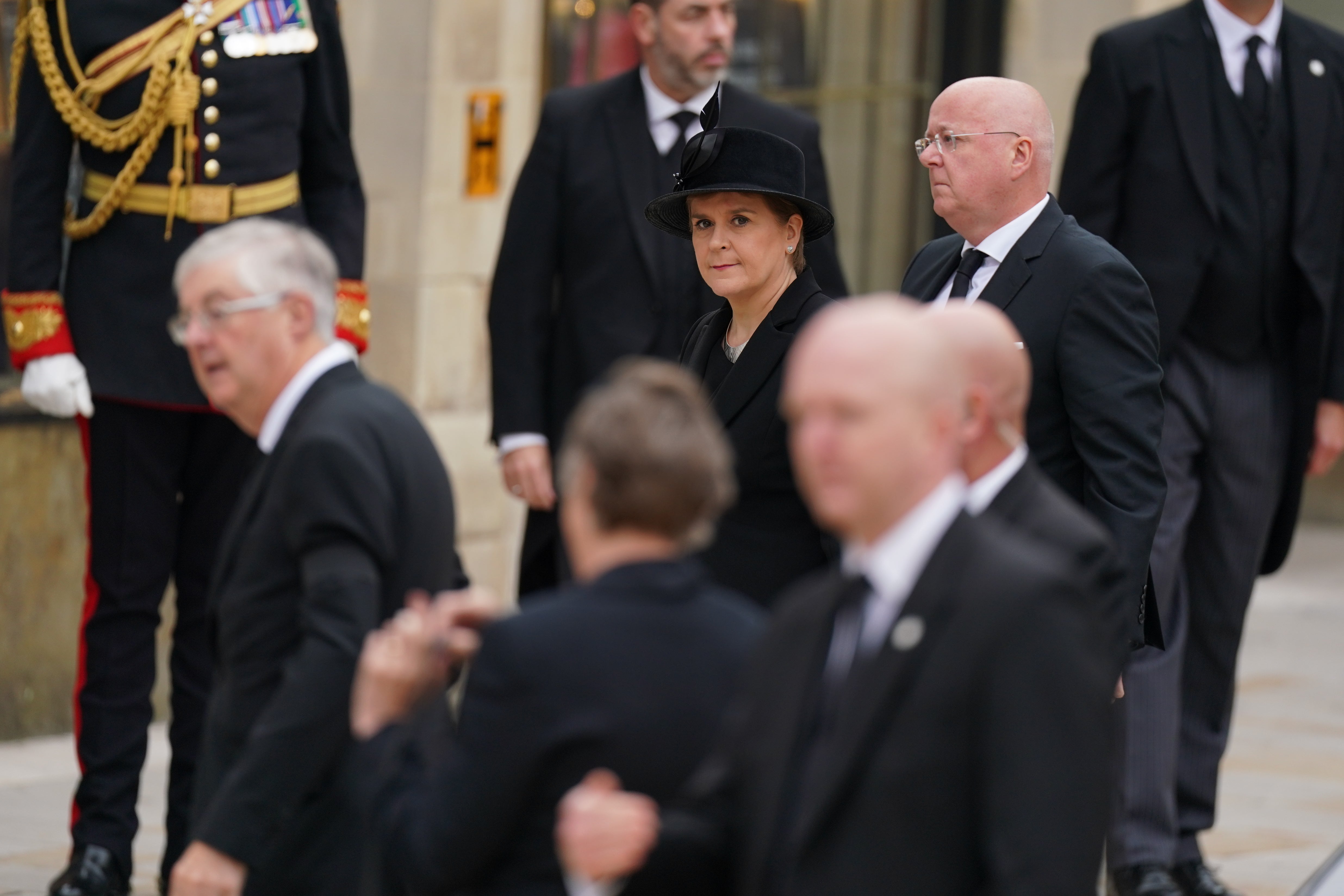 Nicola Sturgeon described the state funeral for the Queen as being ‘one of the most momentous occasions in recent history’ (Andrew Milligan/PA)