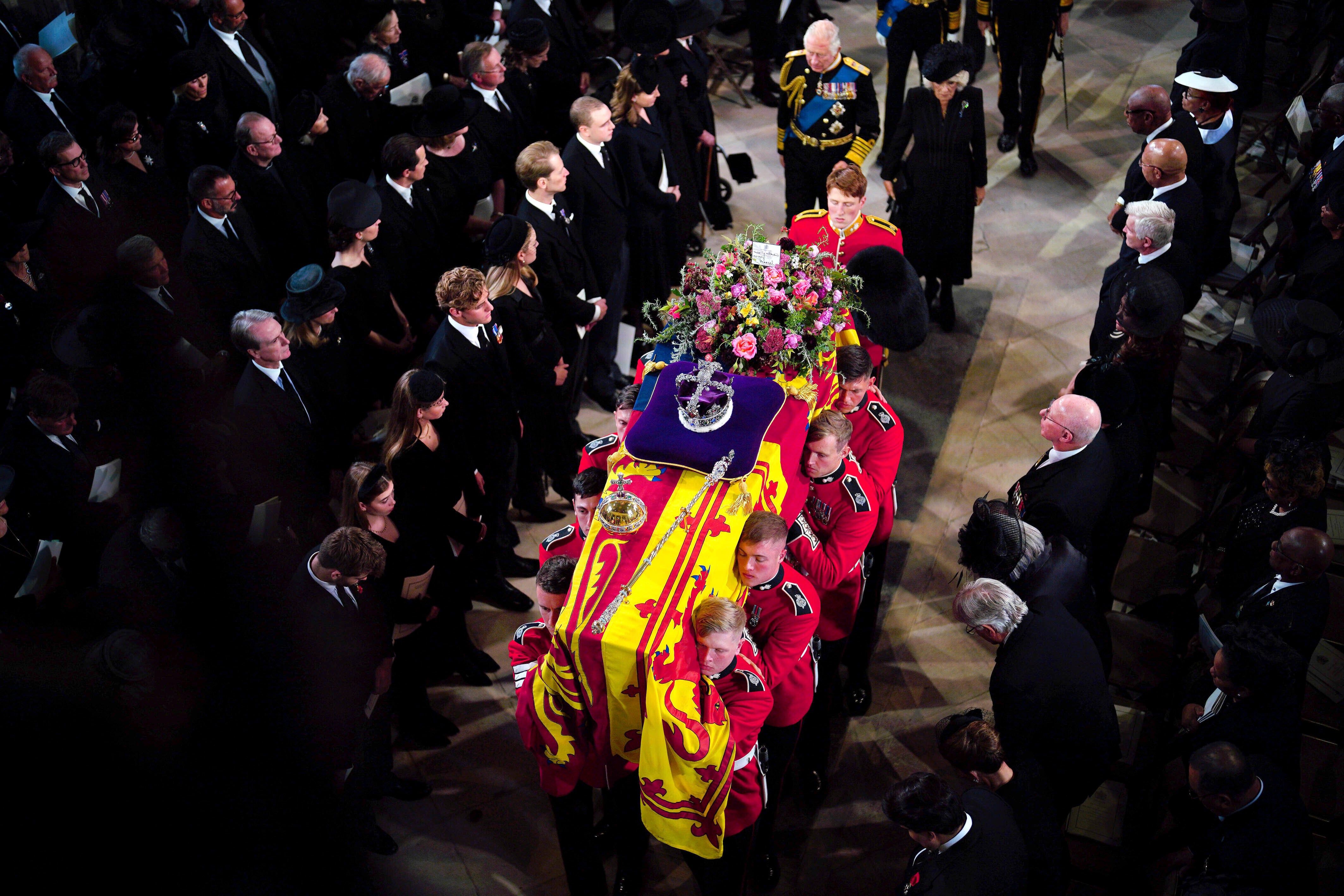 Queen s Funeral In Pictures Royals Unite In Grief As 