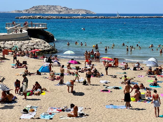 <p>Mediterranean bliss: A beach near Marseille in the south of France</p>