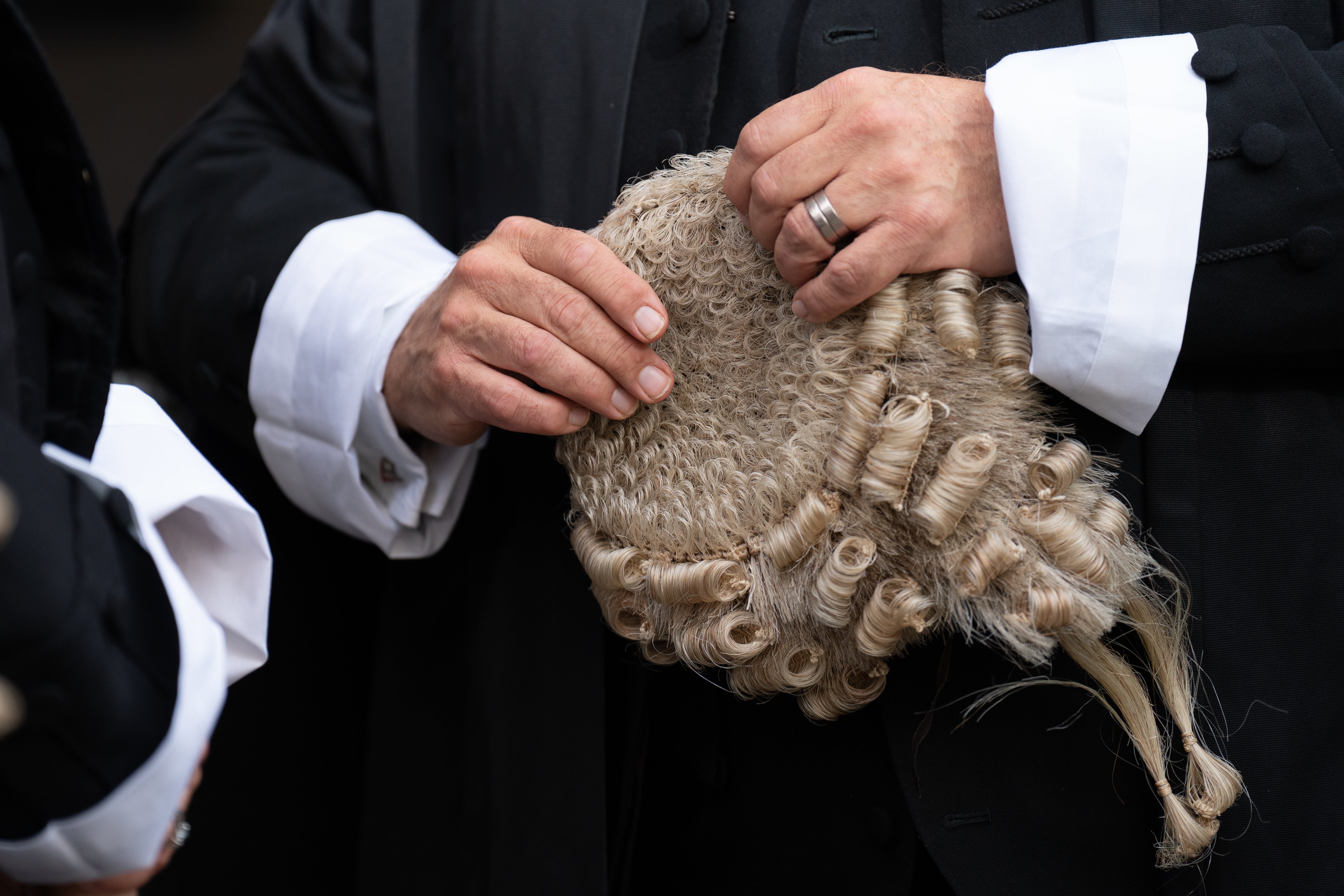 Barristers on strike are due to meet with the Justice Secretary on Tuesday (Stefan Rousseau/PA)