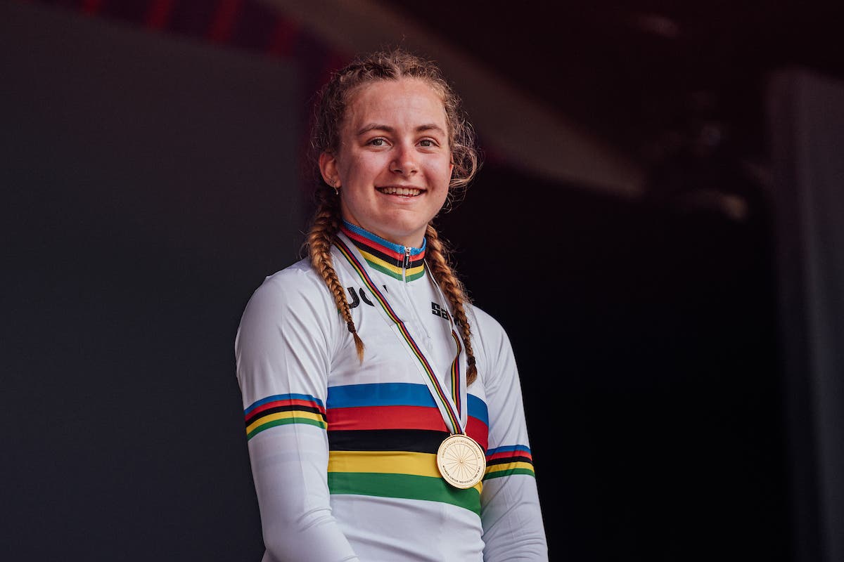Zoe Backstedt wins junior women&rsquo;s time trial at Road World Championships