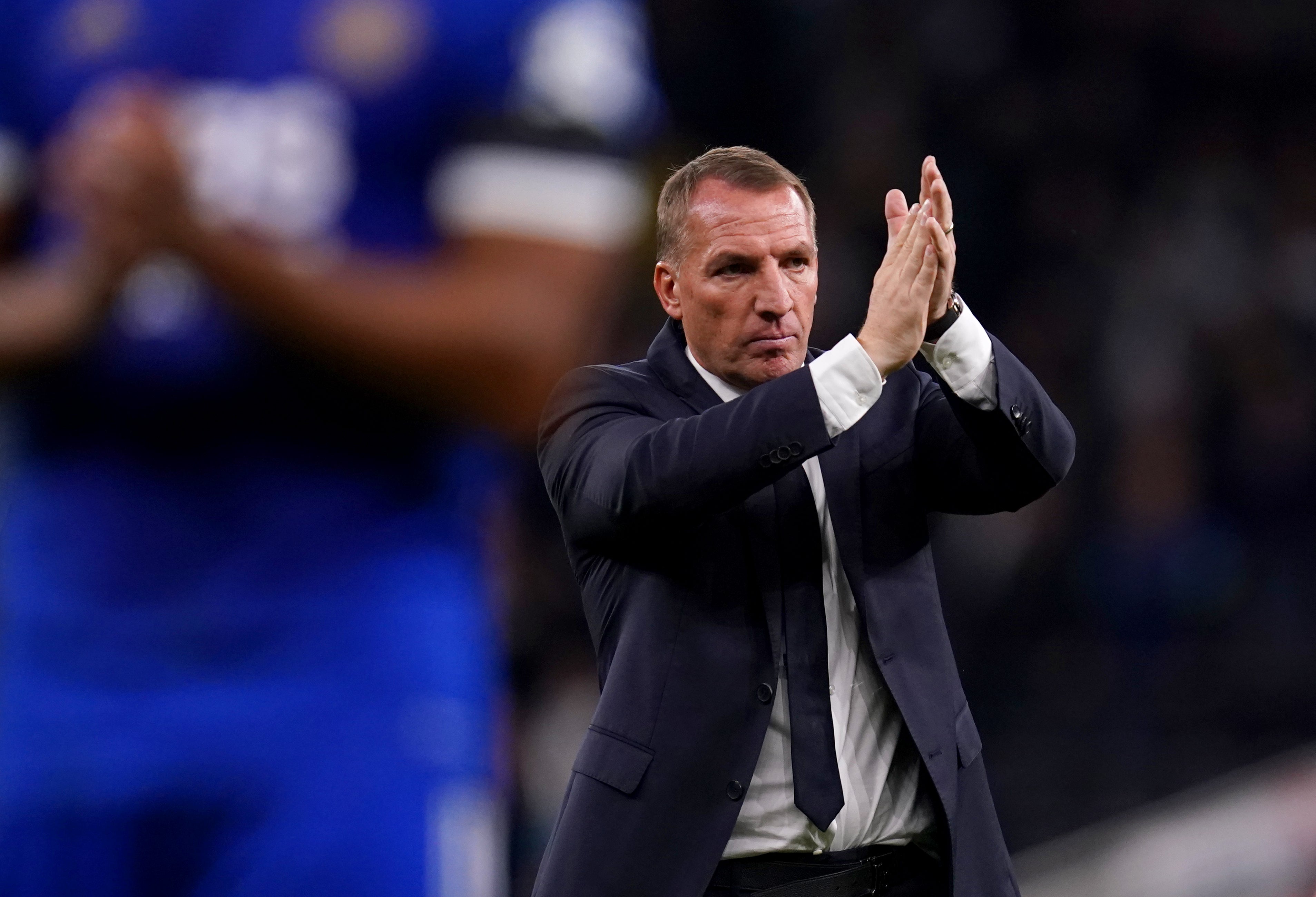 Leicester City manager Brendan Rodgers (John Walton/PA)